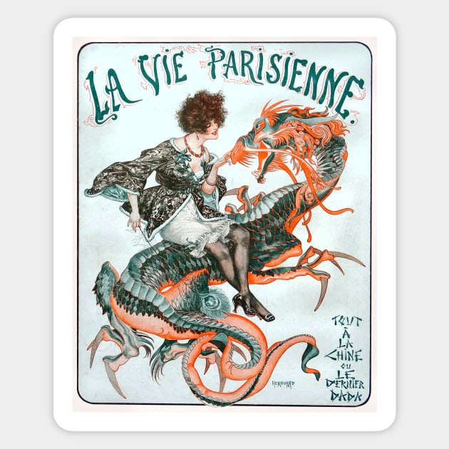La Vie Parisienne, 1920s Sticker by WAITE-SMITH VINTAGE ART